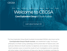 Tablet Screenshot of cegsa.org.au